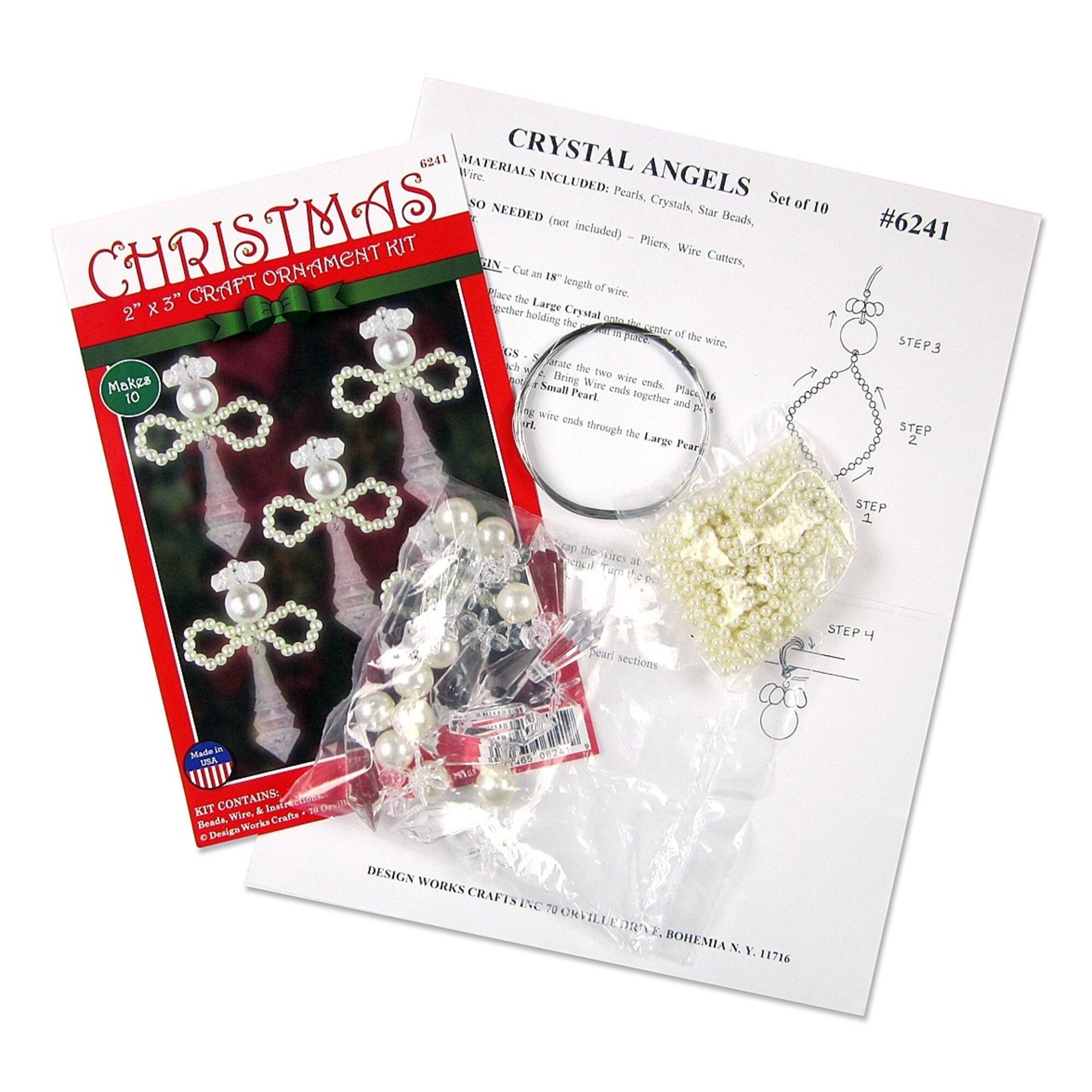 Design Works™ 10ct. Crystal Angels Beaded Ornament Kit